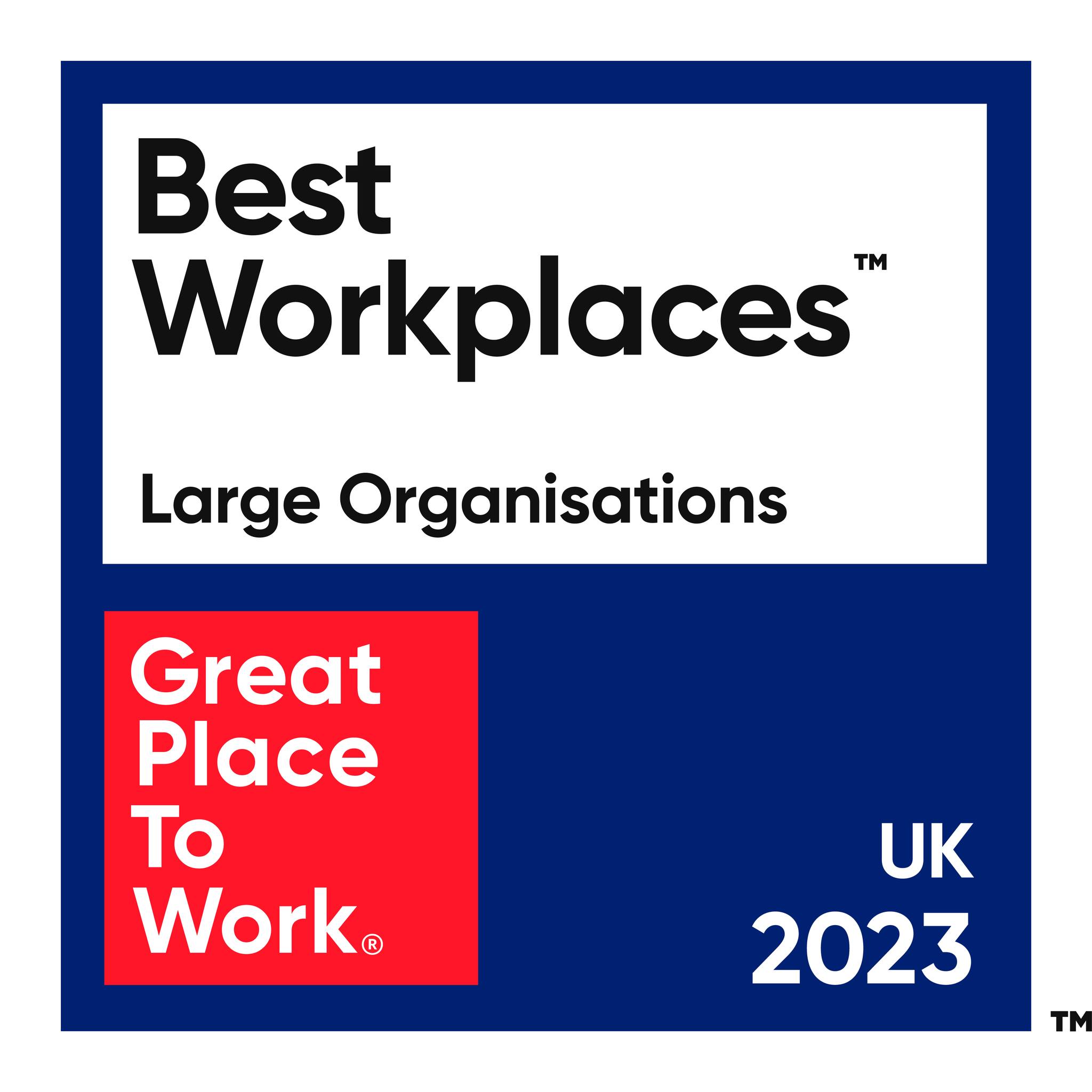 Best Workplaces Large Organisations