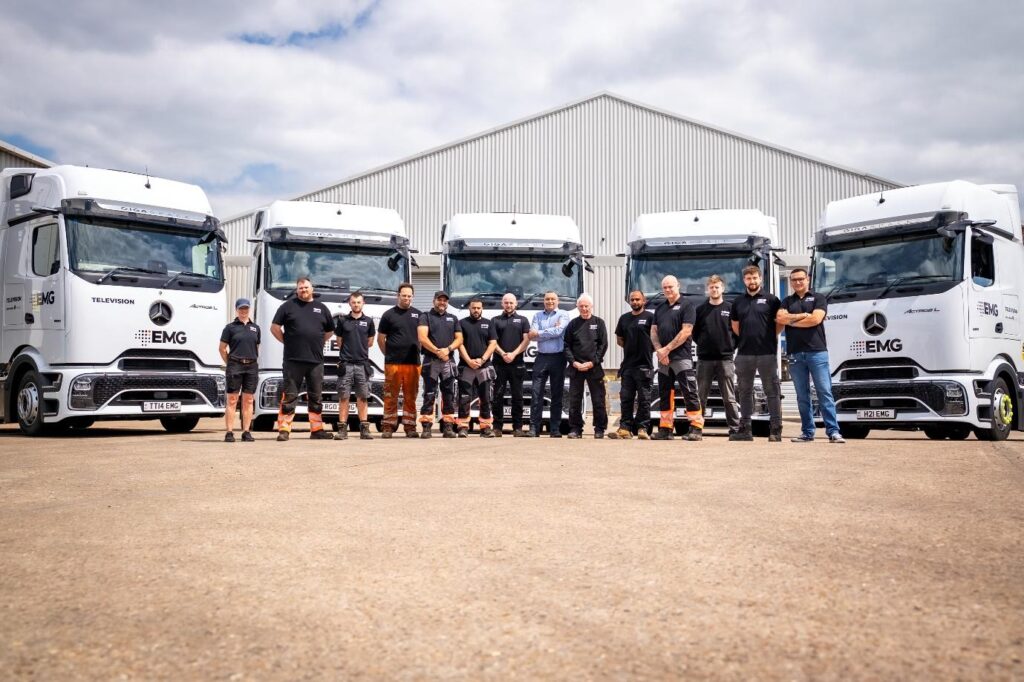 PRESS RELEASE EMG Gravity Media Takes Delivery of Mercedes Benz Actros with Mirrorcam from Rygor
