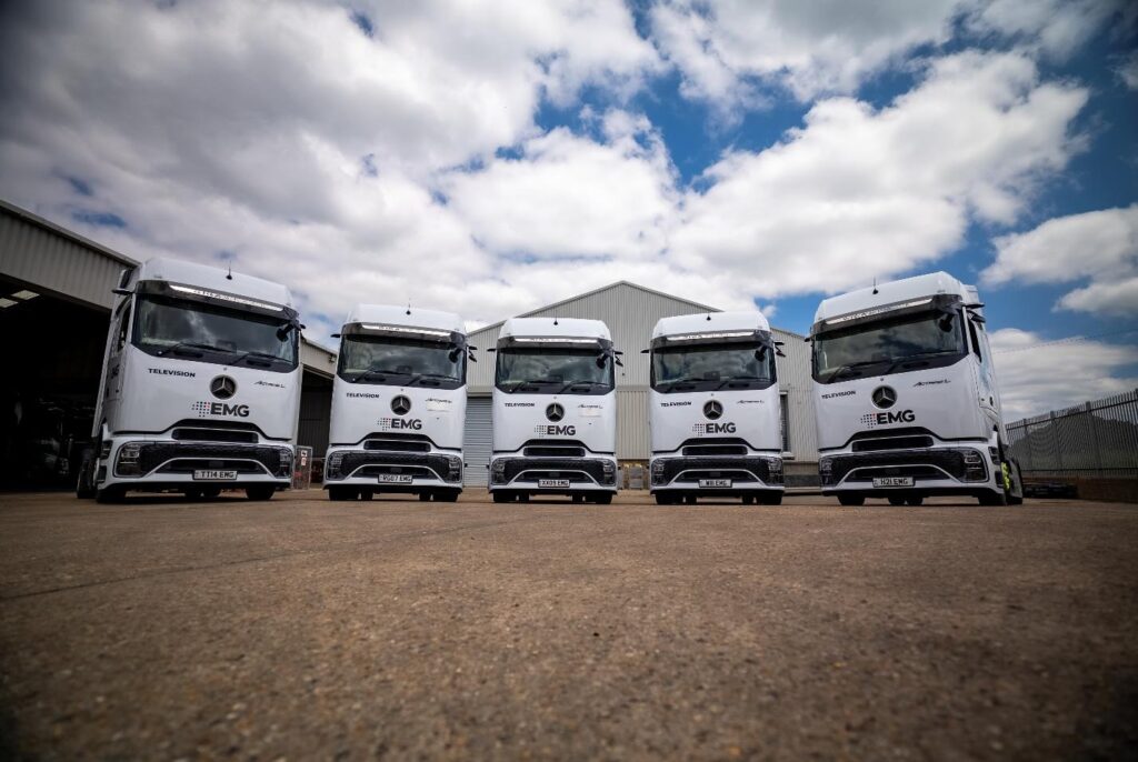 PRESS RELEASE EMG Gravity Media Takes Delivery of Mercedes Benz Actros with Mirrorcam from Rygor