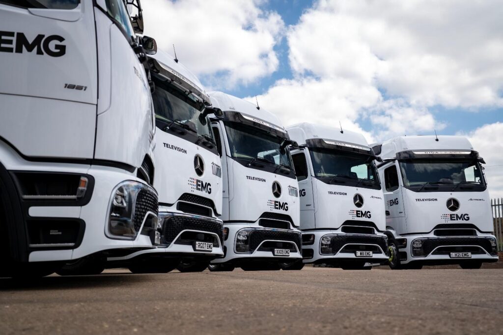 PRESS RELEASE EMG Gravity Media Takes Delivery of Mercedes Benz Actros with Mirrorcam from Rygor 2